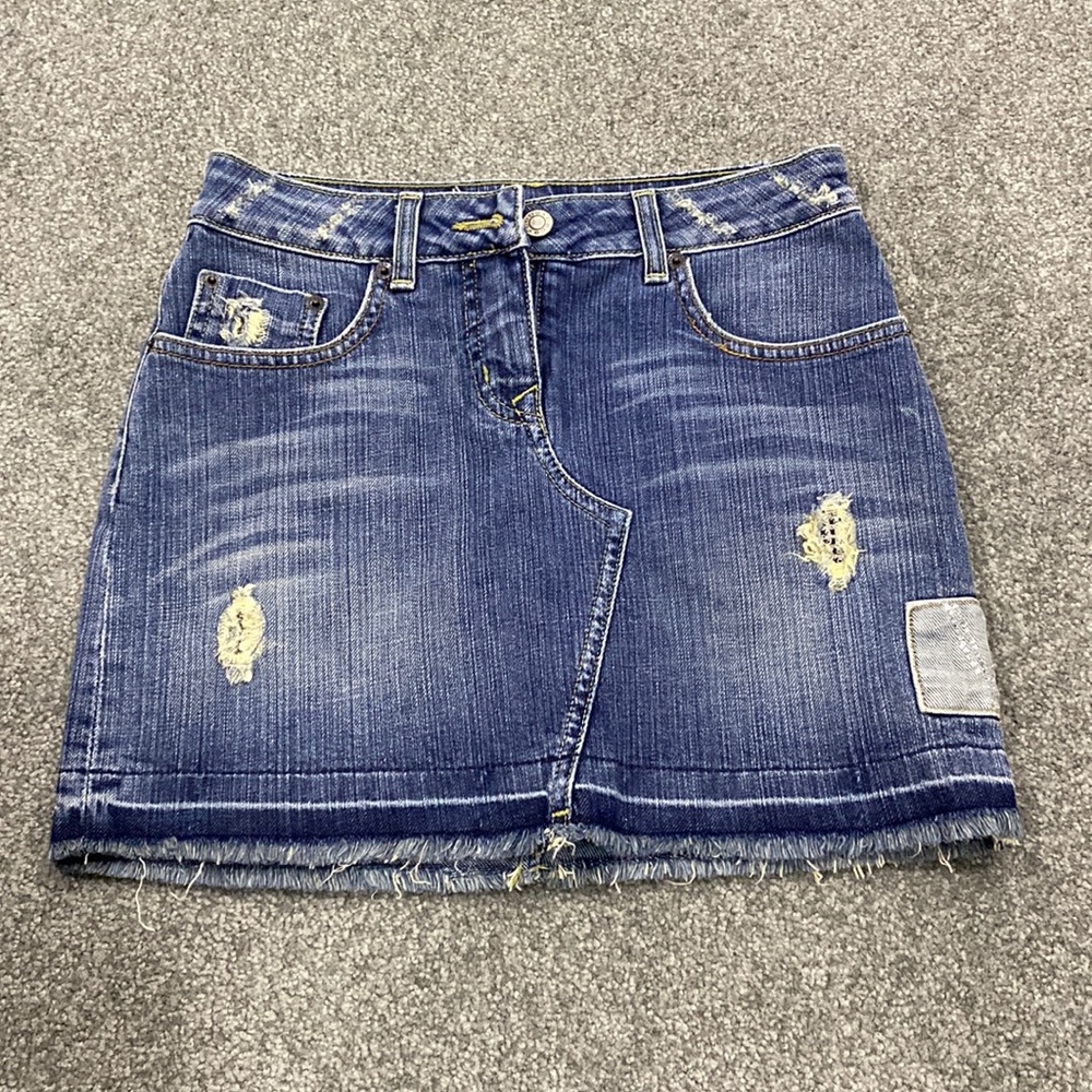 Bebe Womens blue jean skirt size 25